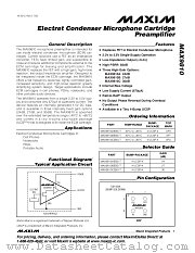 MAX9810 datasheet pdf MAXIM - Dallas Semiconductor