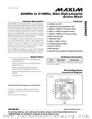 MAX9982 datasheet pdf MAXIM - Dallas Semiconductor