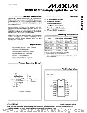 MX7541A datasheet pdf MAXIM - Dallas Semiconductor