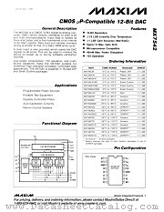 MX7542 datasheet pdf MAXIM - Dallas Semiconductor