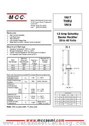 1N17 datasheet pdf Micro Commercial Components