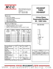 1N5406GP datasheet pdf Micro Commercial Components