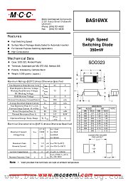 BAS16WX datasheet pdf Micro Commercial Components