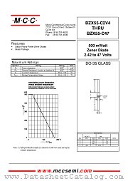 BZX55-C9V1 datasheet pdf Micro Commercial Components