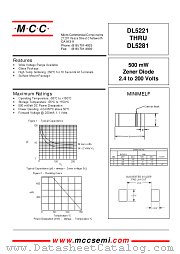 DL5276 datasheet pdf Micro Commercial Components