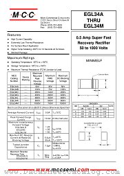 EGL34D datasheet pdf Micro Commercial Components