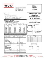 ES2M datasheet pdf Micro Commercial Components
