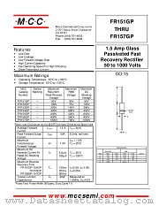 FR153GP datasheet pdf Micro Commercial Components