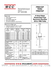 FR603GP datasheet pdf Micro Commercial Components