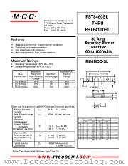 FST8460SL datasheet pdf Micro Commercial Components