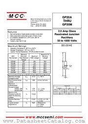 GP20K datasheet pdf Micro Commercial Components