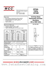 GP30J datasheet pdf Micro Commercial Components