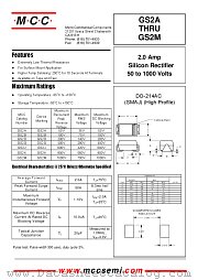 GS2M datasheet pdf Micro Commercial Components
