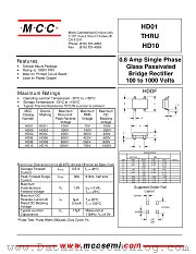 HD08 datasheet pdf Micro Commercial Components
