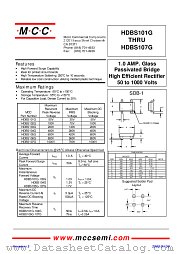 HDBS106G datasheet pdf Micro Commercial Components