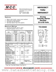 MBR3040CT datasheet pdf Micro Commercial Components