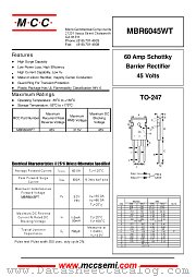 MBR6045WT datasheet pdf Micro Commercial Components
