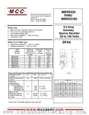 MBRD560 datasheet pdf Micro Commercial Components