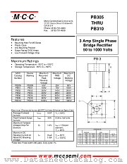 PB305 datasheet pdf Micro Commercial Components
