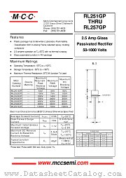 RL255GP datasheet pdf Micro Commercial Components