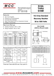 S10J datasheet pdf Micro Commercial Components
