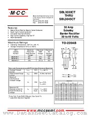 SBL3030CT datasheet pdf Micro Commercial Components