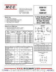 SDB105 datasheet pdf Micro Commercial Components