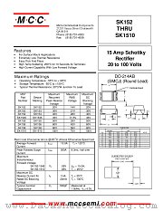 SK155 datasheet pdf Micro Commercial Components
