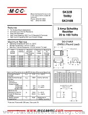 SK38B datasheet pdf Micro Commercial Components