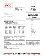 SR105 datasheet pdf Micro Commercial Components