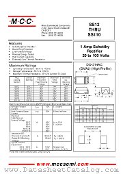 SS110 datasheet pdf Micro Commercial Components