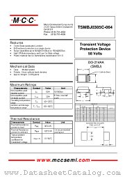 TSMBJ0305C-064 datasheet pdf Micro Commercial Components