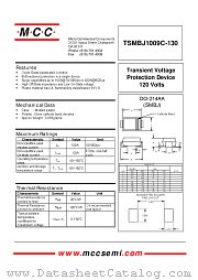 TSMBJ1009C-130 datasheet pdf Micro Commercial Components