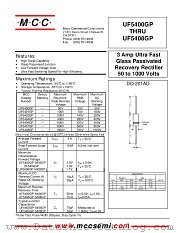 UF5404GP datasheet pdf Micro Commercial Components