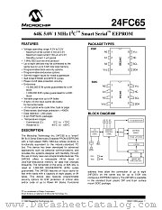 24FC65 datasheet pdf Microchip