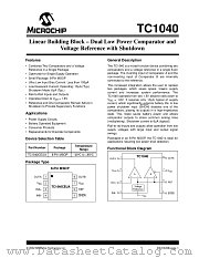 TC1040 datasheet pdf Microchip