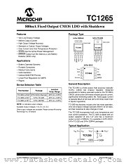 TC1265 datasheet pdf Microchip