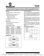 TC07 datasheet pdf Microchip