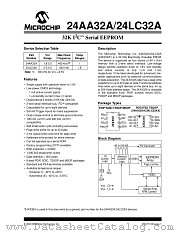 24AA32A datasheet pdf Microchip