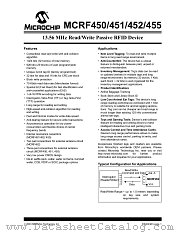 MCRF455 datasheet pdf Microchip