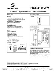 HCS410/WM datasheet pdf Microchip