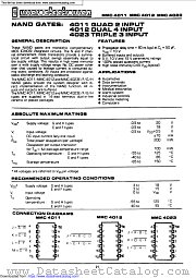 MMC4011 datasheet pdf Microelectronica