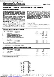MMC4018 datasheet pdf Microelectronica