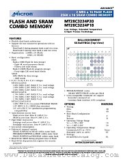 MT28C3224P18 datasheet pdf Micron Technology
