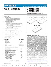 MT28F200B3 datasheet pdf Micron Technology
