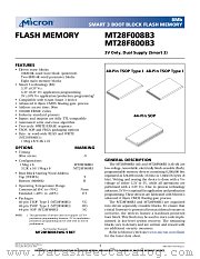 MT28F800B3 datasheet pdf Micron Technology