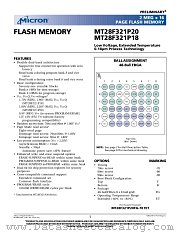 MT28F321P18 datasheet pdf Micron Technology