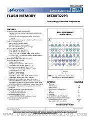MT28F322P3 datasheet pdf Micron Technology