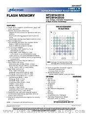 MT28F642D20 datasheet pdf Micron Technology