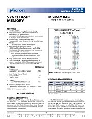 MT28S4M16LC datasheet pdf Micron Technology